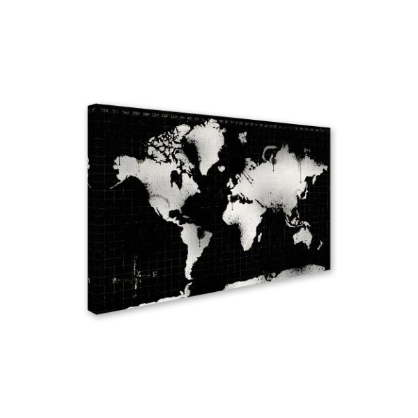 ALI Chris 'World Mape 13' Canvas Art,16x24